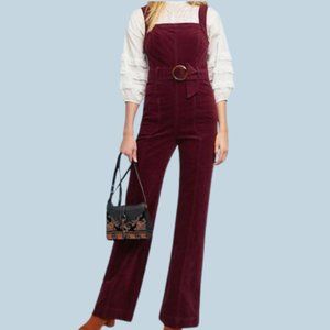 Pilcro by Anthropologie Maroon Jumpsuit - Size 4